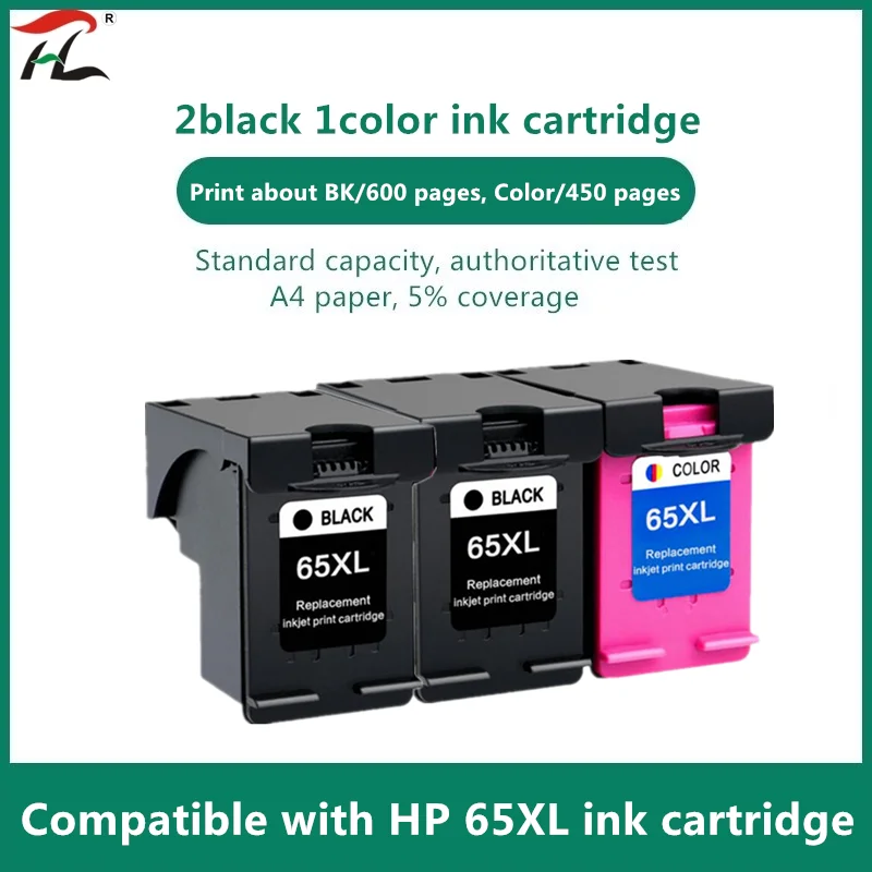 Compatible with hp 65XL cartridge replacement 65xl hp 65 for hp DeskJet 3720 3722 3755 3730 3758 Envy 5010 5020 5030 5232 printe