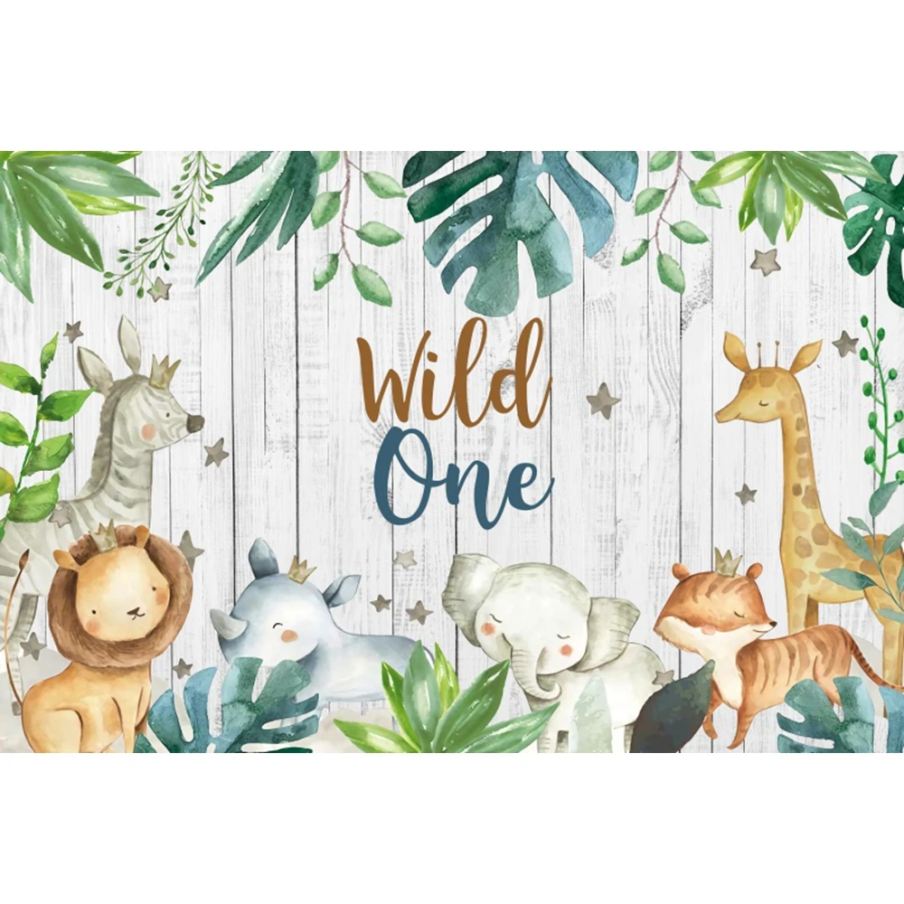 

Nitree тропические джунгли лес дикие животные Фотофон для новорожденных детей первый день рождения Виниловый фон для фотосъемки 1