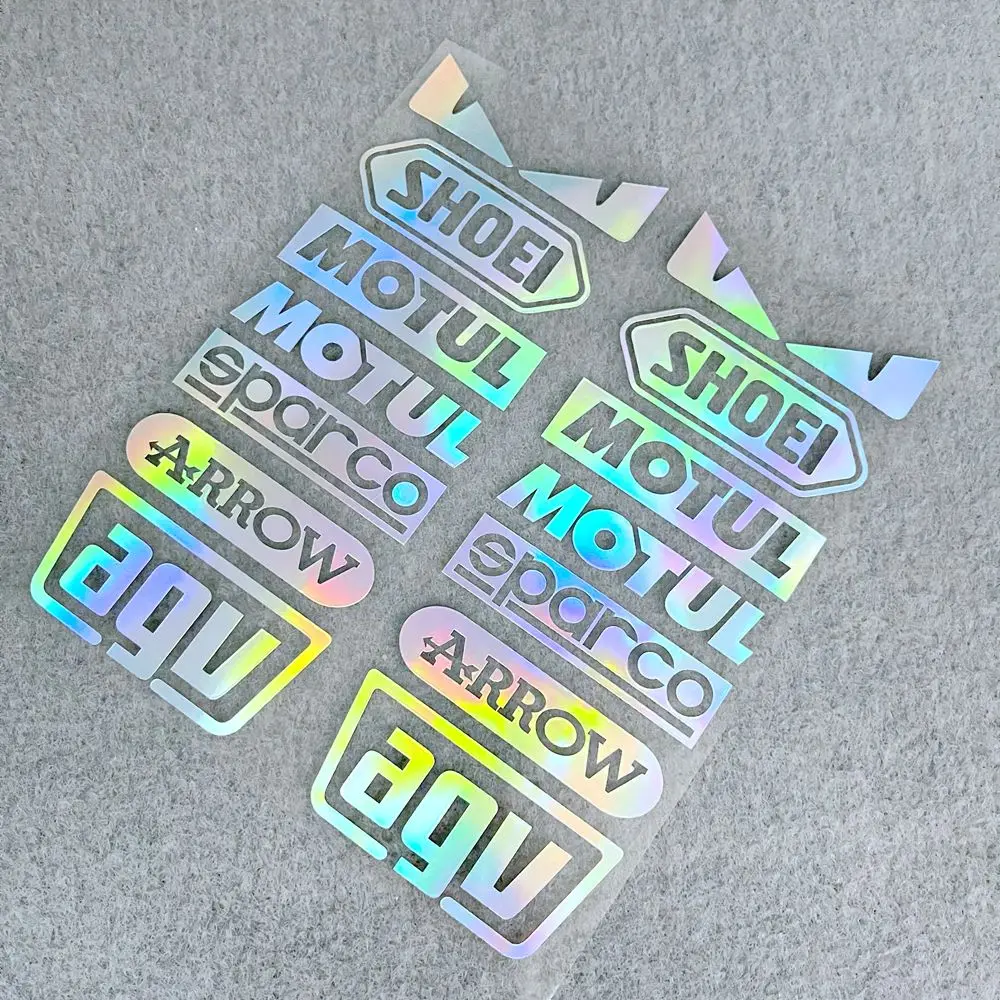 1 комплект светоотражающих боковых наклеек для мотоциклетного шлема с