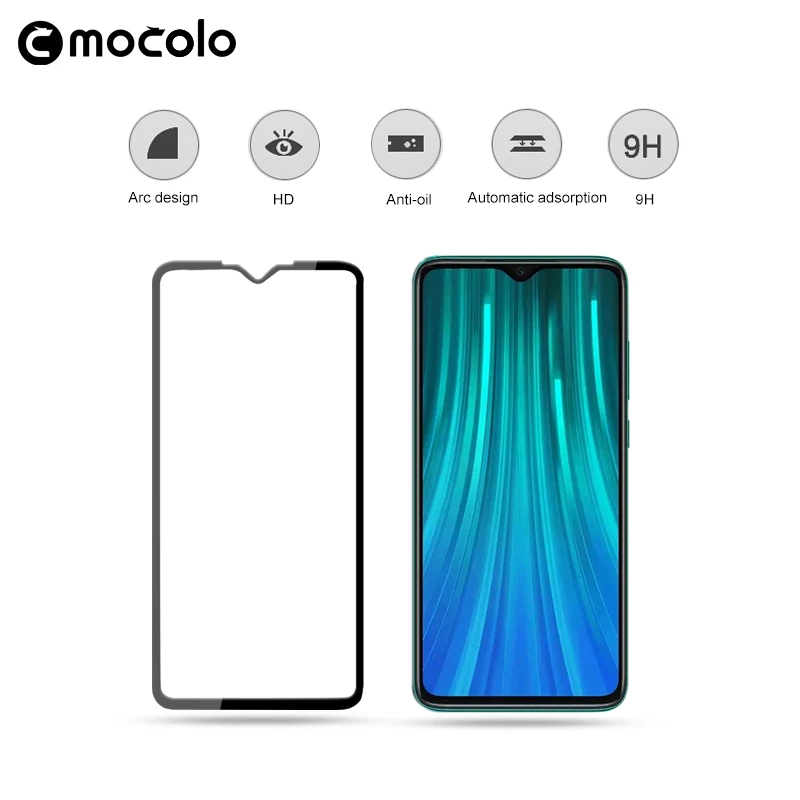 Mocolo 2.5D полное покрытие стеклянная пленка для Xiaomi Redmi Note 8 PRO защита экрана полный экран для Redmi Note 8 Закаленное стекло пленка