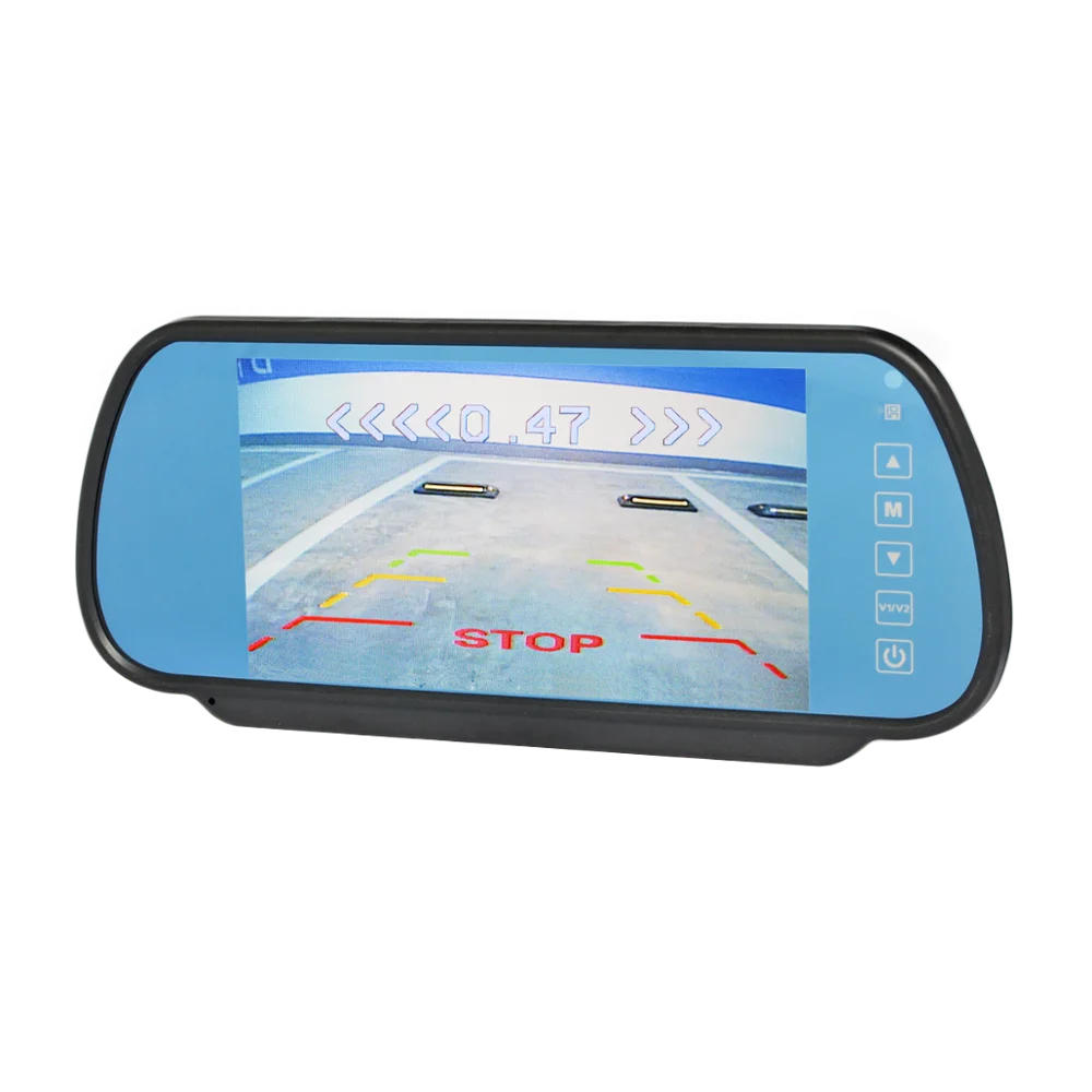 Зеркало заднего вида 7 дюймов с инфракрасным ночным видением | Автомобили и