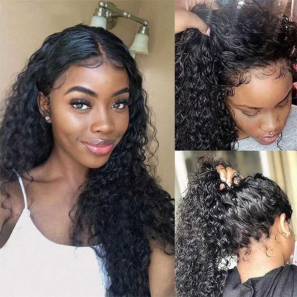 

IamYou Hair Brazilian 5x5 4x4 Lace Closure Wig 13x4 Loose Deep Wave Lace Wig Transprent Water Curly Human Hair Wigs For Women