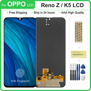 Imported 6.4 inch Super AMOLED / TFT For OPPO K5 LCD display touch screen digitizer assembly Replacement For 