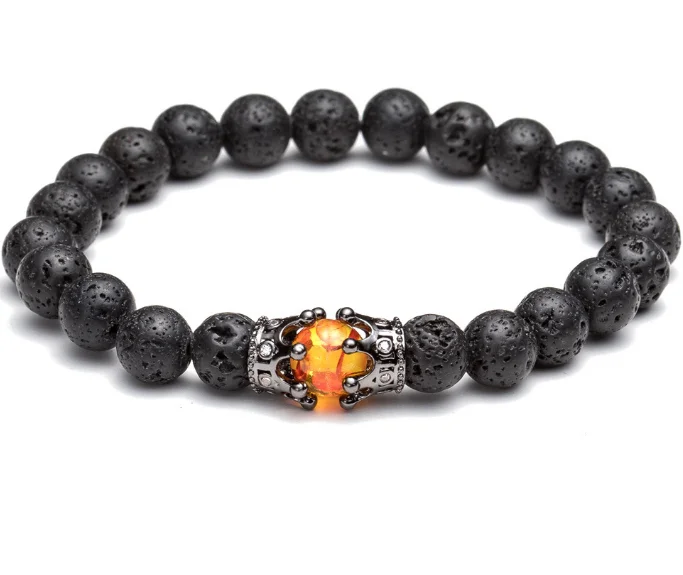 Желтый 8 мм чешские Многоцветный агатовыми бусами чакра рейки Будда Йога браслет