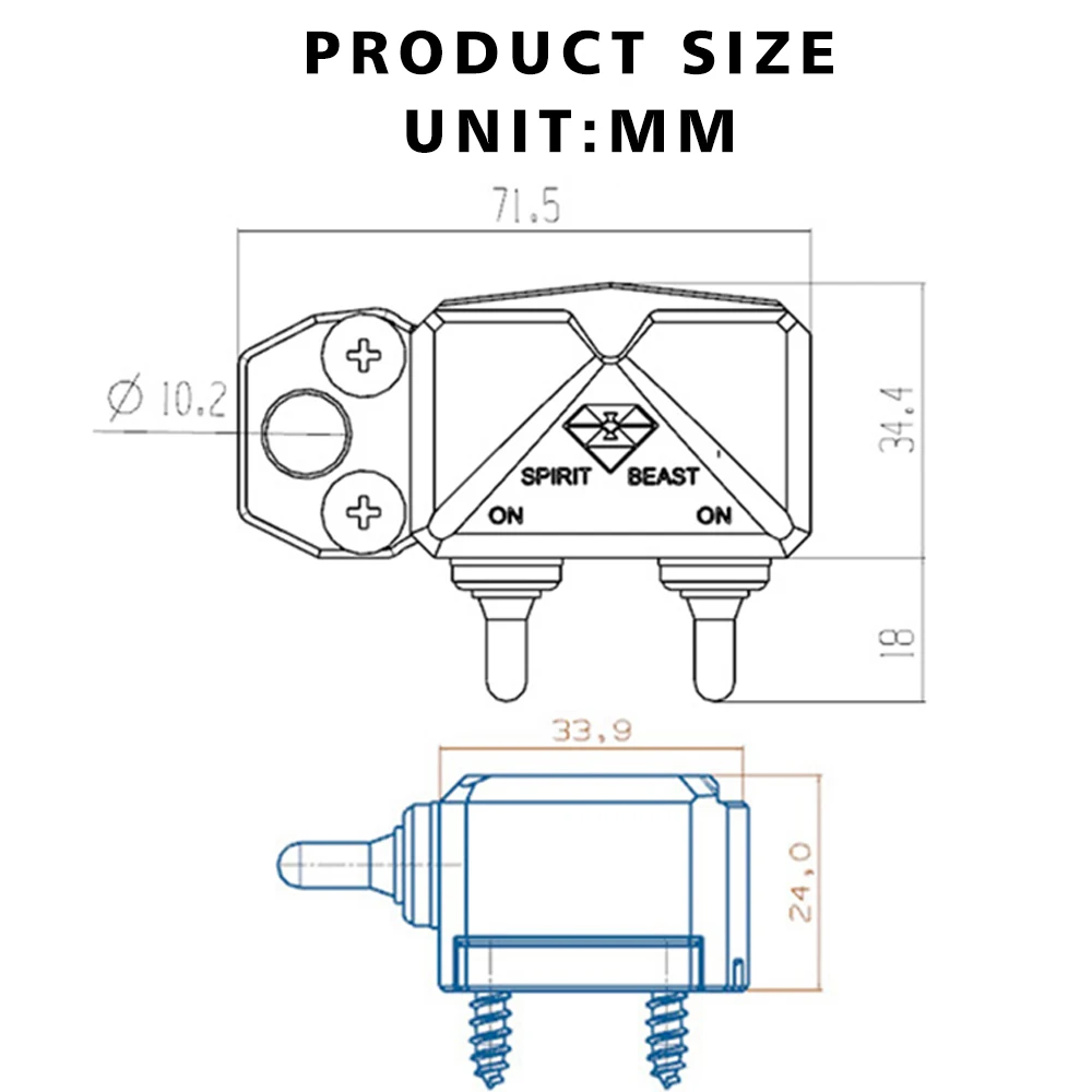 Переключатель управления освещением для мотоцикла SPIRIT BEAST скутера квадроцикла
