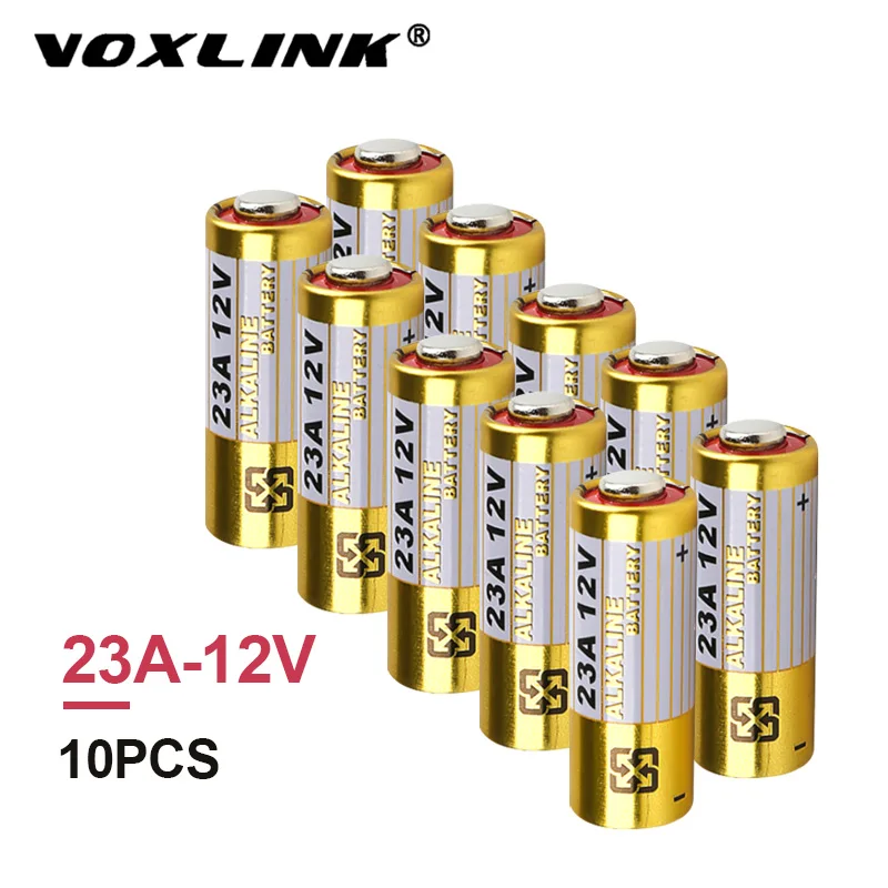 VOXLINK 10 шт. 23A батареи 12 В для дверного звонка сигнализация Пульт дистанционного