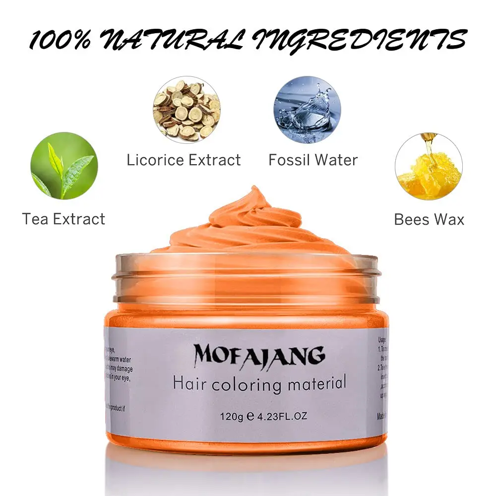 Hair Color Wax Temporary Cream Pomades Instant Wash For Men And Women Disposable Dye | Красота и здоровье