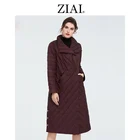 ZIAI 2020 зимняя женская меховая куртка длинная бежевого цвета женская куртка из искусственной кожи pu ветрозащитный Модная парка с застежкой на пуговицы, офис леди в наличии AM-7091