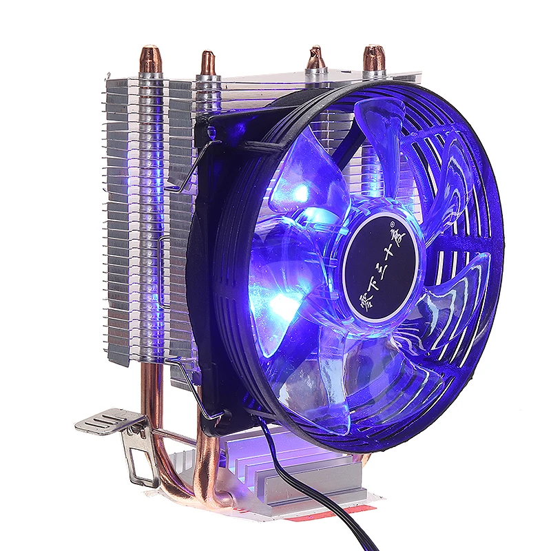 1 шт. синий светодиодный Процессор кулер вентилятор Радиатор охлаждения Замена