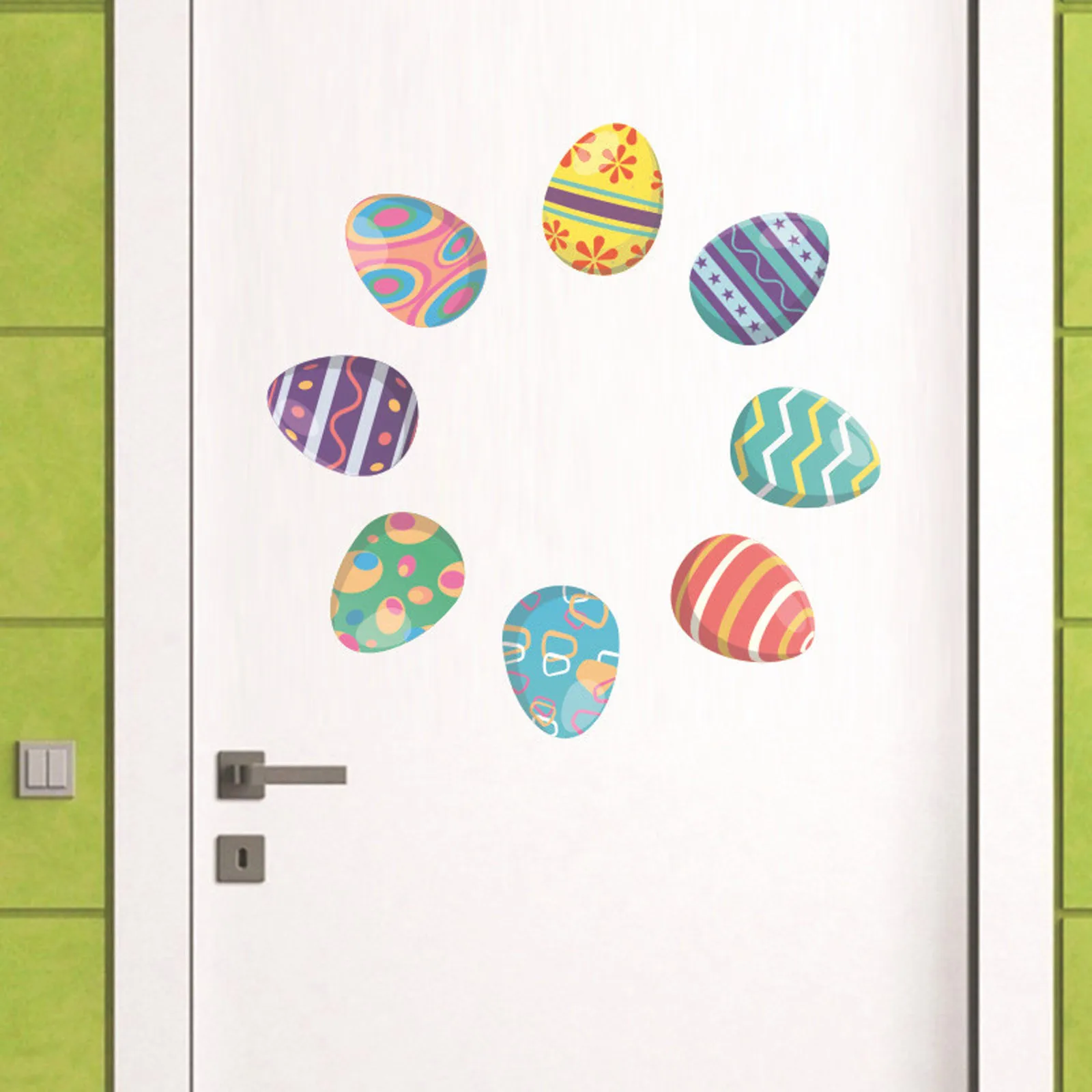 

Stickers Easter Day Static Stickers Window Glass Stickers Fridge Stickers Wall Stickers Home Decor