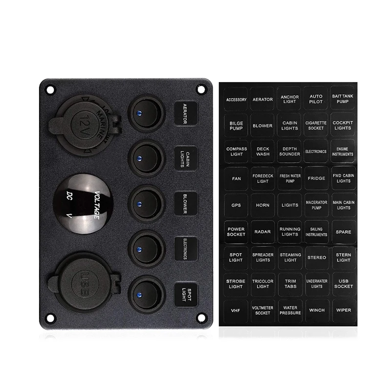 Автомобильный морской лодочный светодиодный клавишный переключатель