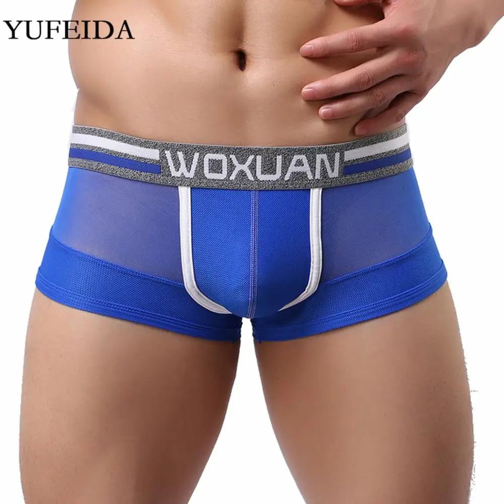 Трусы боксеры мужские с низкой посадкой пикантное нижнее белье плавки бикини|cueca