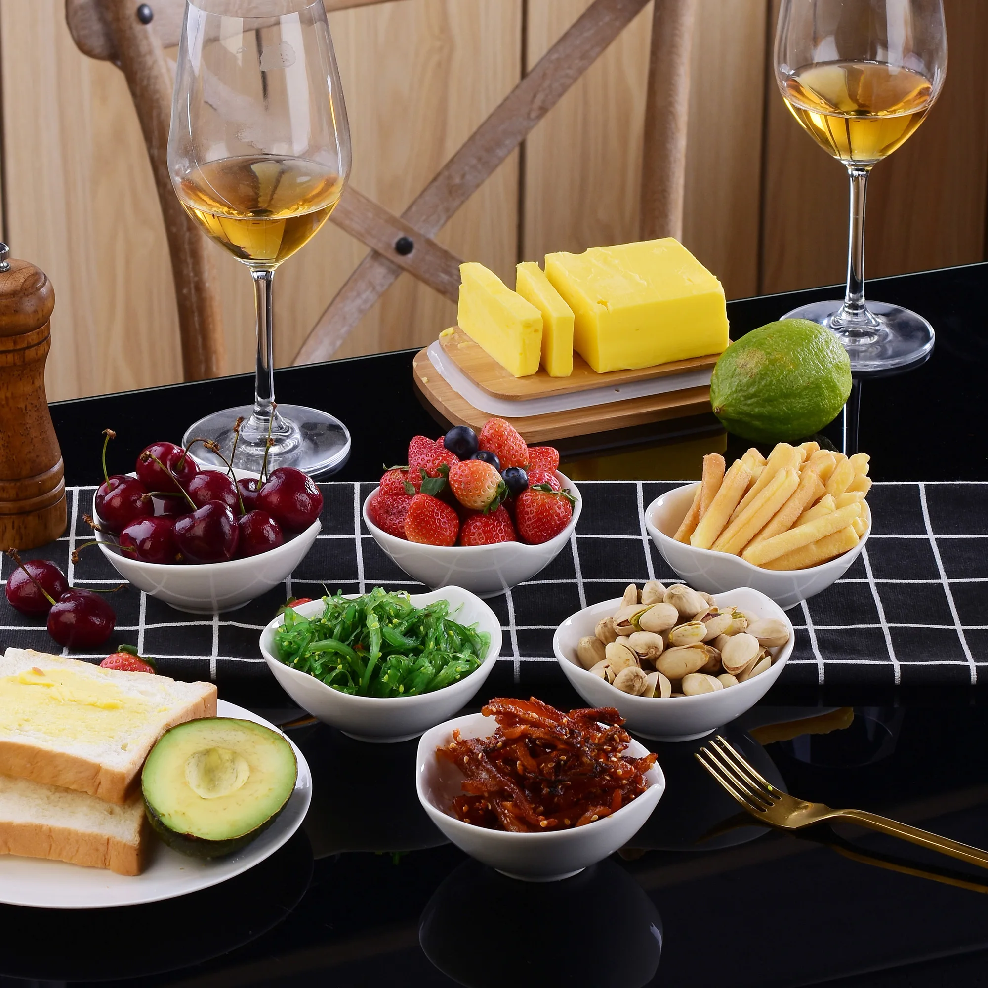 Набор MALACASA Ramekin из 6 4 3 дюймов фарфоровая чашка брюле для суфле выпечки окунание