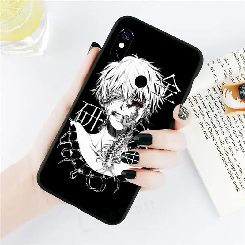 

universal Phone Case For Xiaomi Redmi note 7 8 9 t max3 s 10 pro lite Tokyo Ghoul Anime Kaneki Ken coque cover funda shell