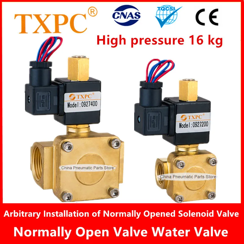 

1/2 3/4 Normally Open Arbitrary installation of solenoid valves 12V 110V Pilot valve DN15 DN20 DN25 220V 24V 0927