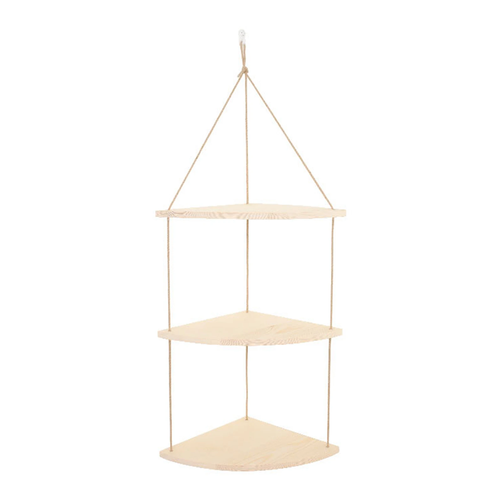 

Подвесная угловая полка, органайзер, полки, стеллаж для хранения в форме веера, простая установка, кухонная деревянная Высококачественная д...