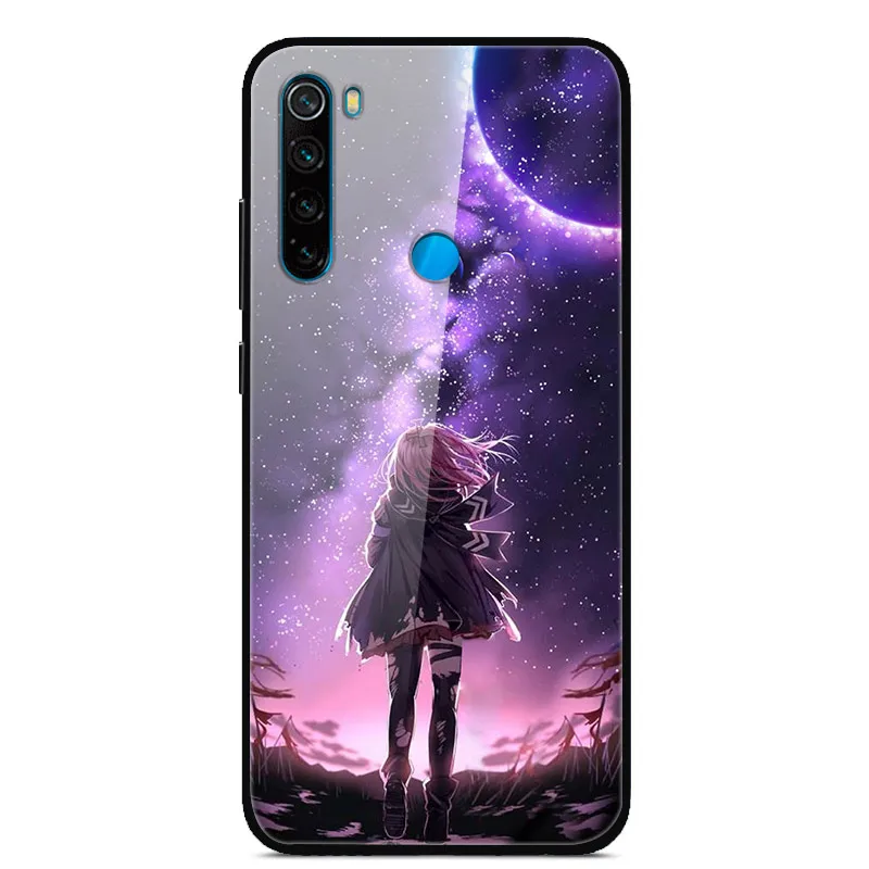 3 Для Xiaomi Redmi Note 8 T чехол из закаленного стекла жесткий чехол для телефона для Xiaomi Redmi Note 8 T Задняя крышка Redmi Note8T 8 T мягкий бампер - Color: 3