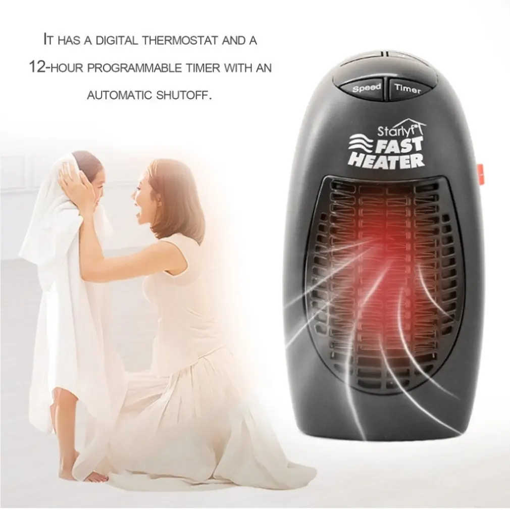 Электрический обогреватель воздуха с мощной изоляцией мини-быстрый нагреватель