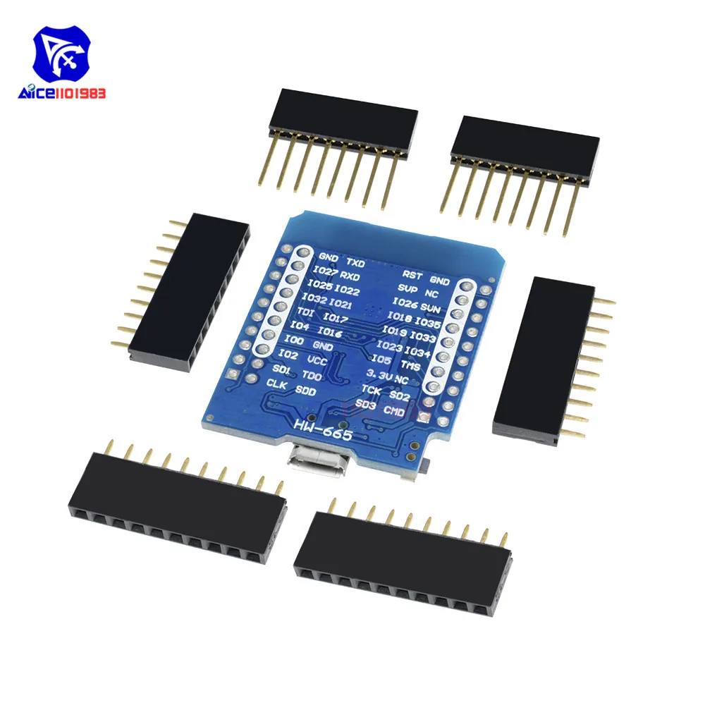 Diymore WeMos D1 мини ESP8266 ESP32 ESP-WROOM-32 WI-FI Bluetooth модуль CP2104 макетная плата с булавки для Arduino