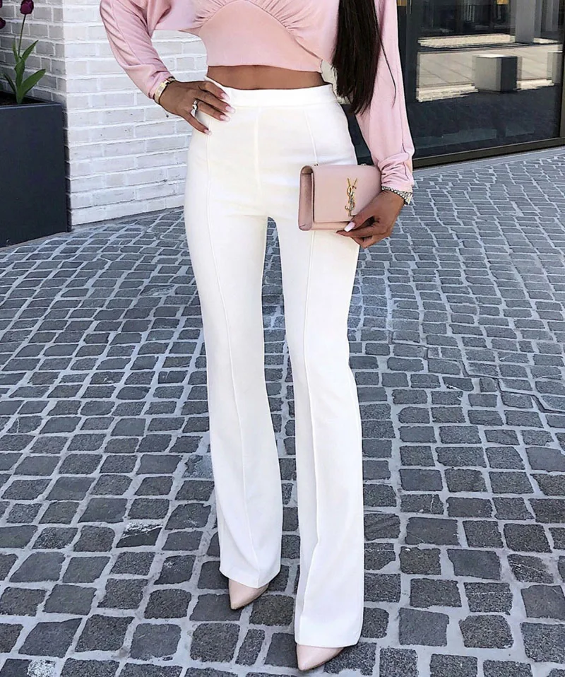 Женские летние брюки с париком Зимние Повседневные уличные однотонные