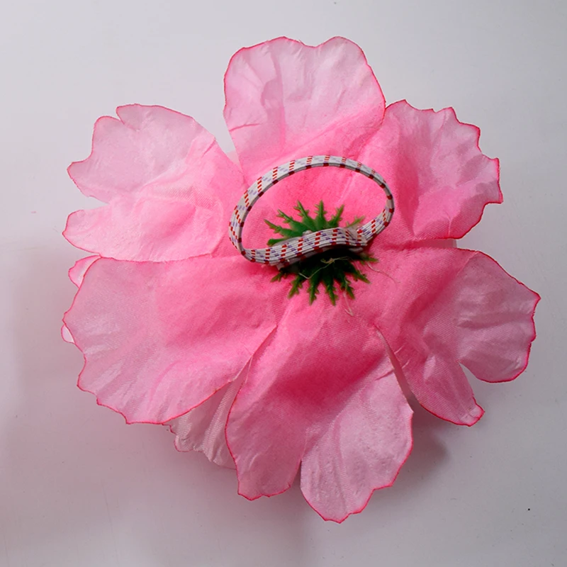 Имитация пиона цветок с полюсом головной убор танцевальный реквизит клип голова