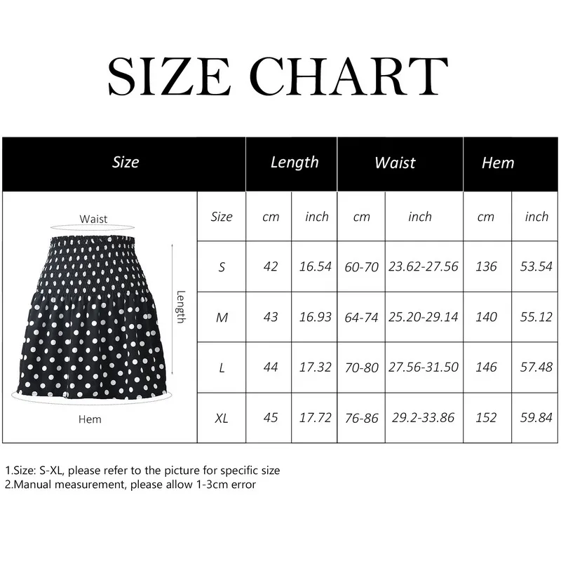 

Summer Women's High Waist Skirt Polka Dot Short Pleated Skirt 2021 Fashion Elegant Casual Ruffles Mini Skirt Female Short Skirt