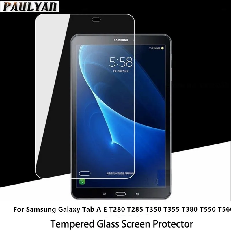 Закаленное стекло 9H для Samsung Galaxy Tab A E T280 T285 T350 T355 T380 T550 T560 7 0 8 9 6 дюйма Защитная