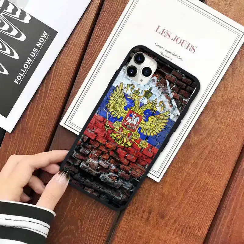 

Russia flag Emblem Symbol Phone Case for iPhone 11 12 pro XS MAX 8 7 6 6S Plus X 5S SE 2020 XR