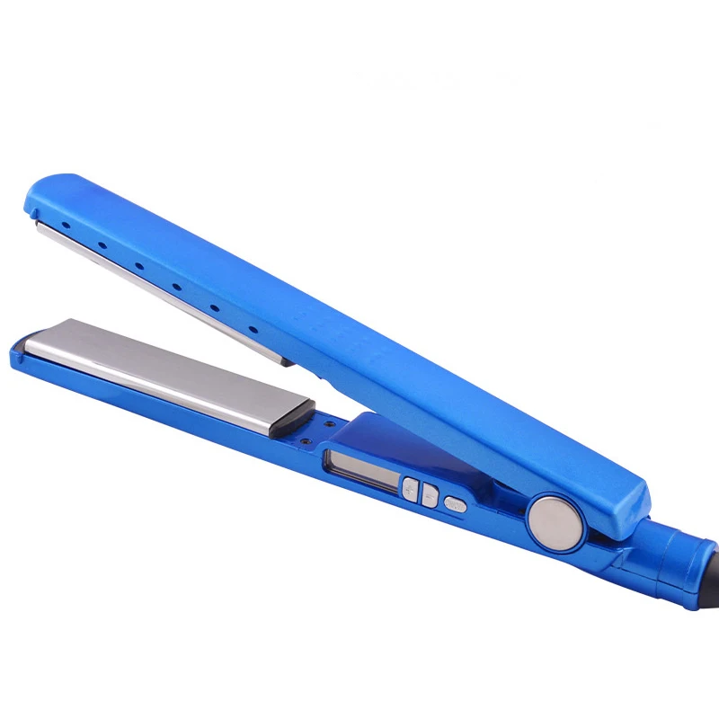 

Mirror Surface Nano Titanium Plates Fast Heat Up 2 In 1Professional Hair Straightener Flat Iron Salon Curling Styler