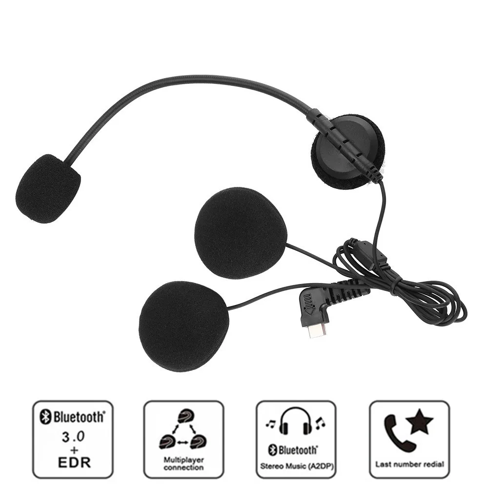 Микрофон наушники вкладыши с интерфейсом Type c для мотоциклов и Bluetooth гарнитура