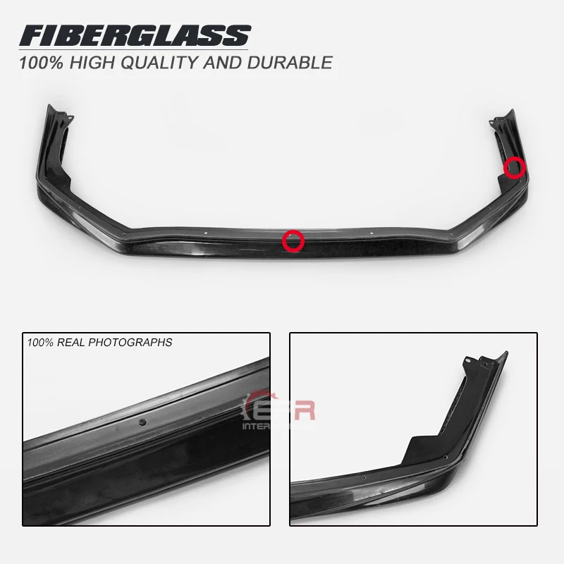 

VRSA1 Style Fiberglass Front Lip FRP Fiber Glass Bumper Splitter Drift Trim For Impreza 2018 On WRX STI S4 VAB VAF (Facelifted)