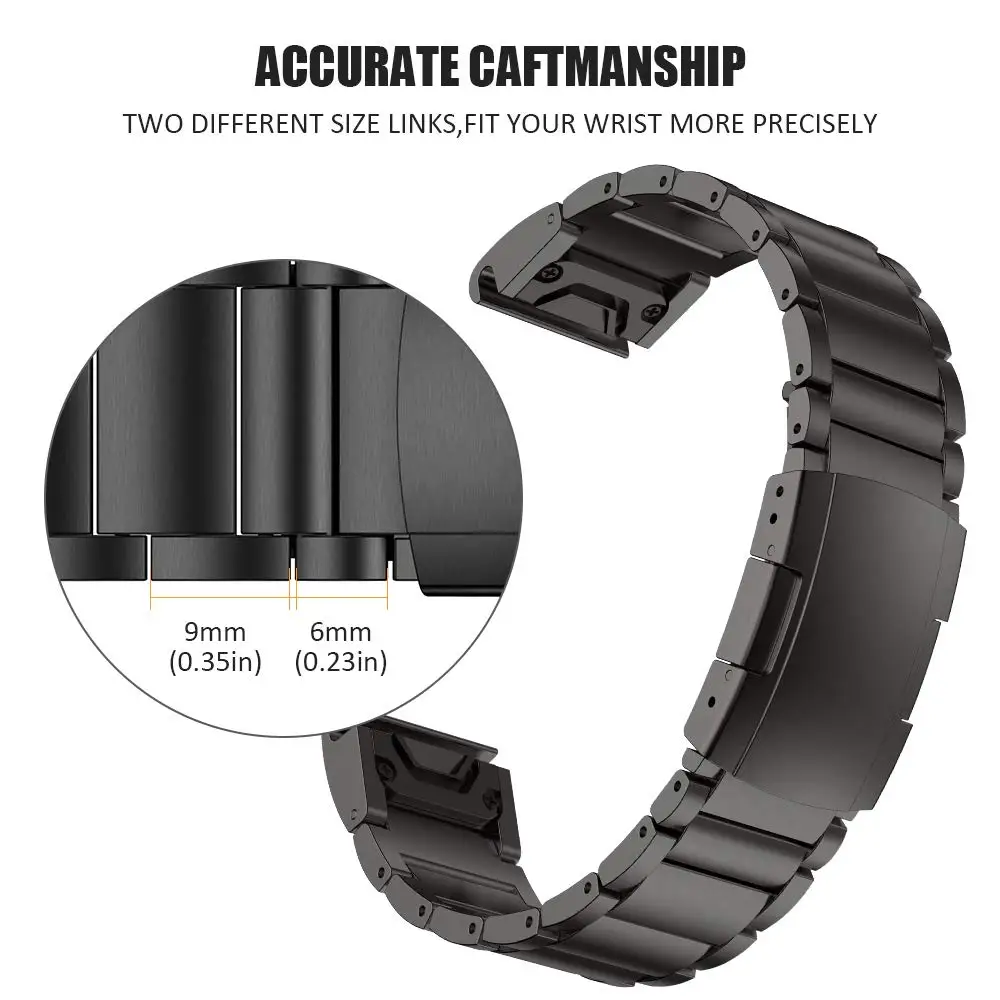 Замена браслетов Qiuk из титанового сплава для Garmin Fenix 6/Fenix 6 Pro/Fenix 5/5 Plus/Foreruner 935 аксессуары для часов