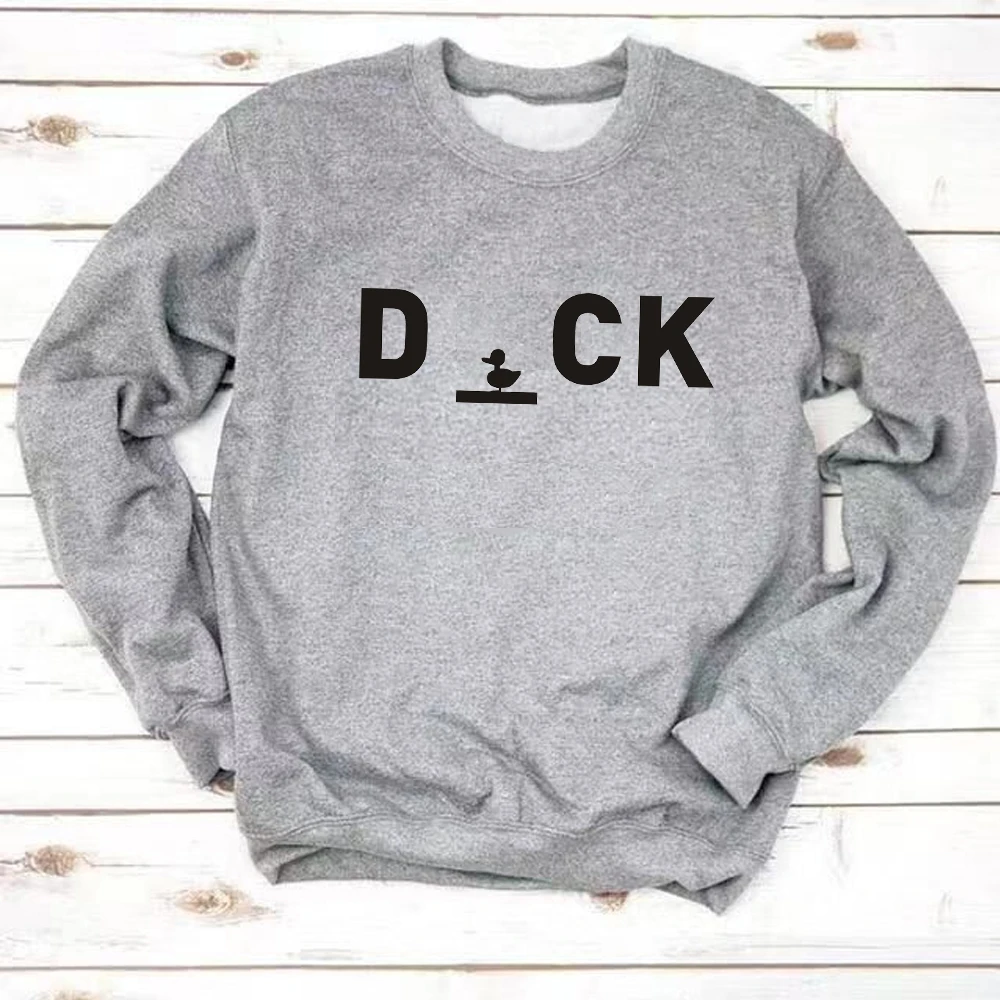 Модные забавные свитшоты с изображением утки Женские повседневные топы пуловеры