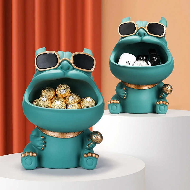 Фигурка французского бульдога коробка для хранения с большим горлышком