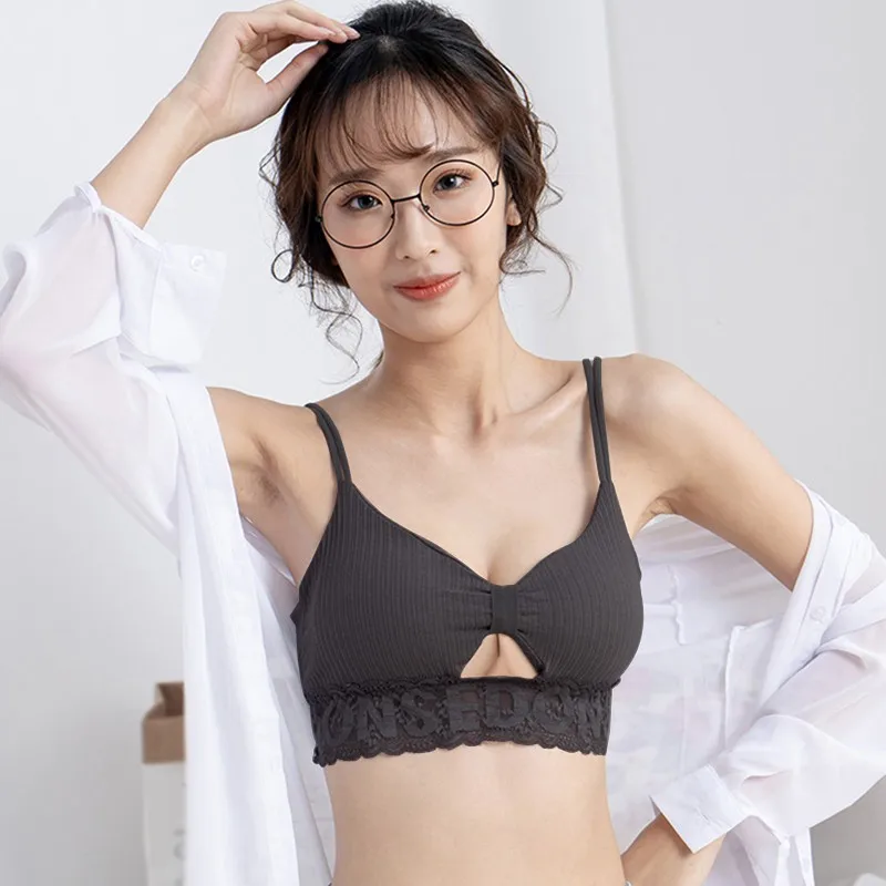 

Women Lace Sexy Lingerie Beauty Back Bralette Gather Shockproof Sexy Push Up Bras Underwear