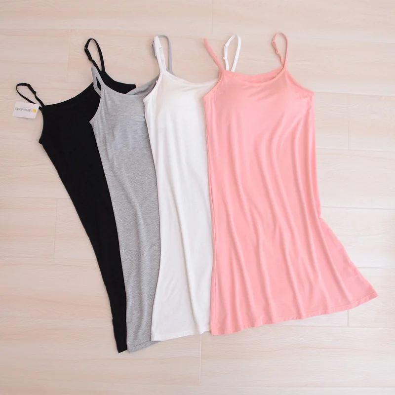 Тонкая женская комбинированная Ночная рубашка на бретельках | Женская одежда