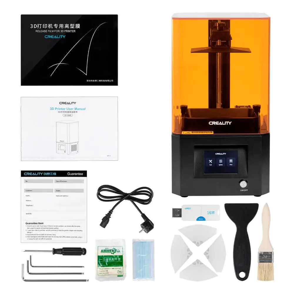 3D-принтер CREALITY LD-002R ЖК-дисплей УФ-смола сенсорный экран 3 5 дюйма 2K линейные