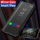 Зеркальный флип-чехол для Huawei Honor 9C 9A 9S 9X 8A 8X 20 10i 10 Lite 30 Pro Y8P Y7P Y6P Y5P Y9S P30 Y7 Y6 2019, кожаный