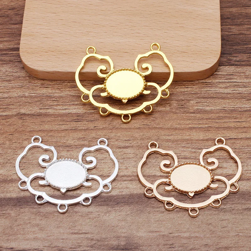 

5 шт., металлические соединители для бижутерии, 38 х48 мм