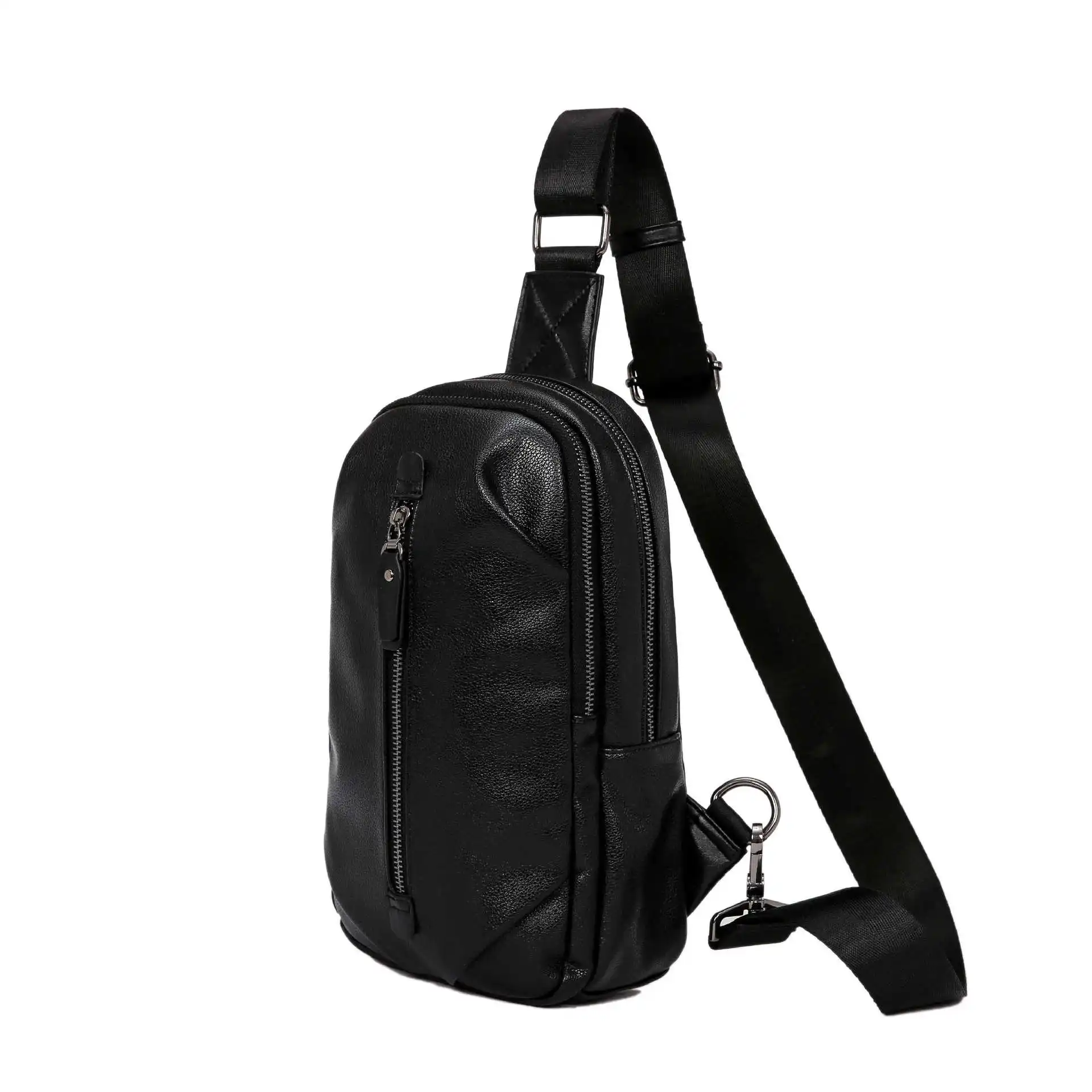 Корейская версия pu кожаный нагрудный мешок простая атмосфера рюкзаки для езды