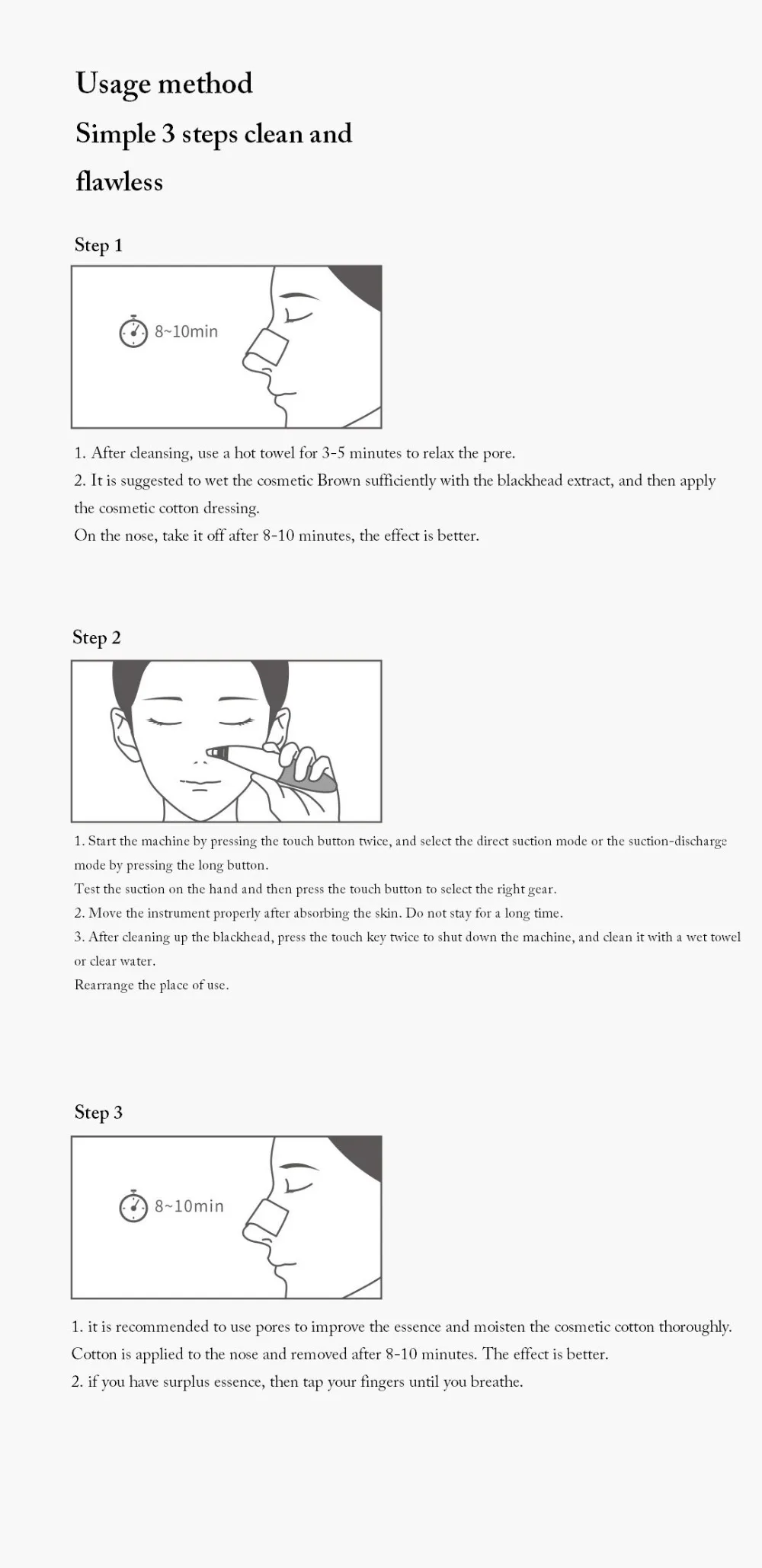 Xiaomi InFace Electric Blackhead Remover Vacuum Suction Dermabrasion Acne Pore Peeling Face Clean Facial Skin Care Beauty Tools