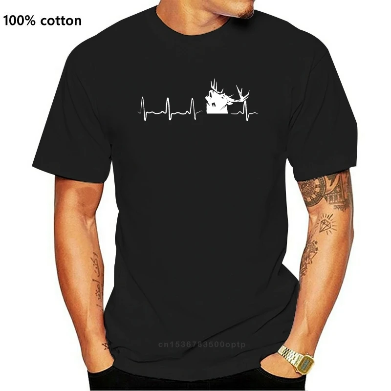 

Мужская футболка для охоты сердцебиения Новая женская мужская футболка