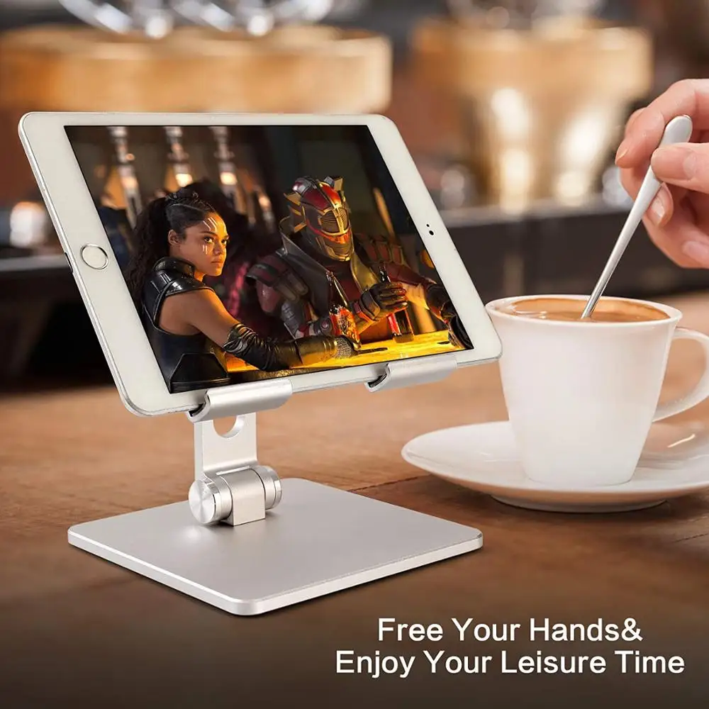 

Metal Desk Mobile Phone Holder Stand For iPhone iPad Aluminium Alloy Adjustable Desktop Tablet Holder Table Cell Phone Stand