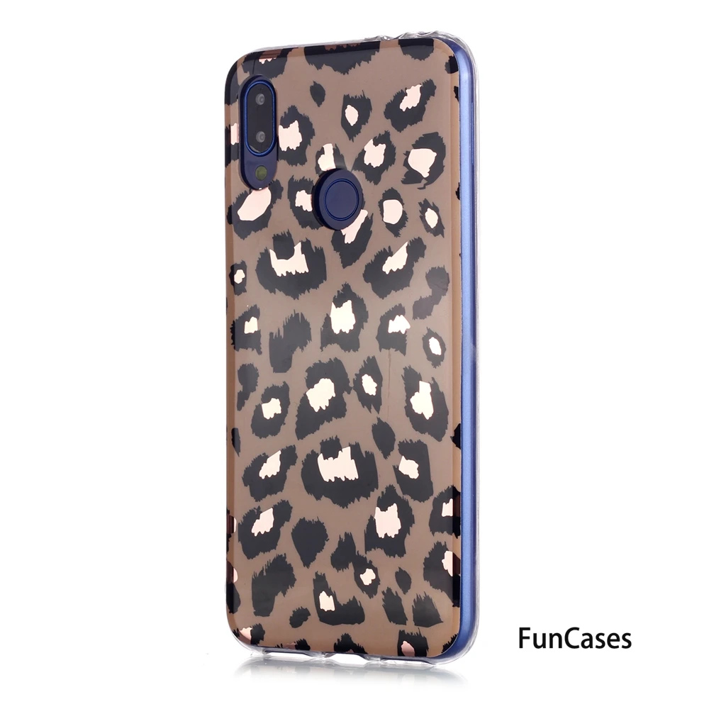 Черные и золотые Пластиковые чехлы для estojo Redmi Note 7 Металлический Мягкий ТПУ