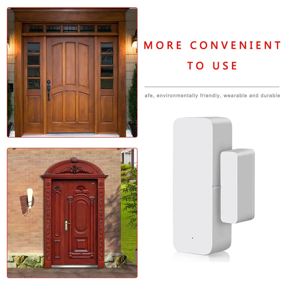 

Tuya Smart WiFi датчик для двери дверь открытой/закрытый детекторы магнитный переключатель окна сенсор умный дом безопасности оповещения охранно...