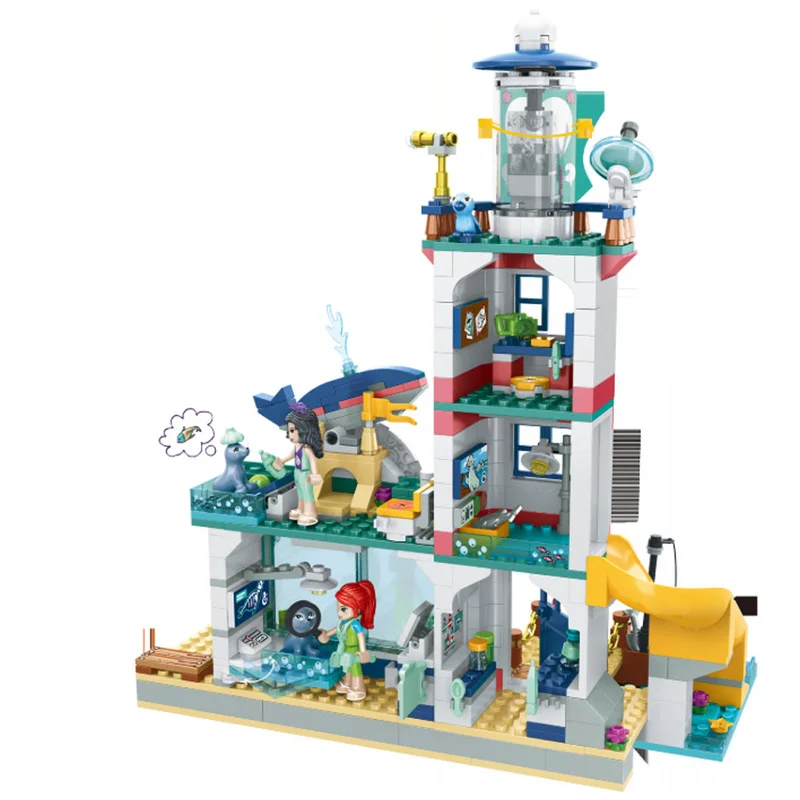 Спасательный центр с дельфином для девушек маяков большой яхт-клуб лодка Миссии