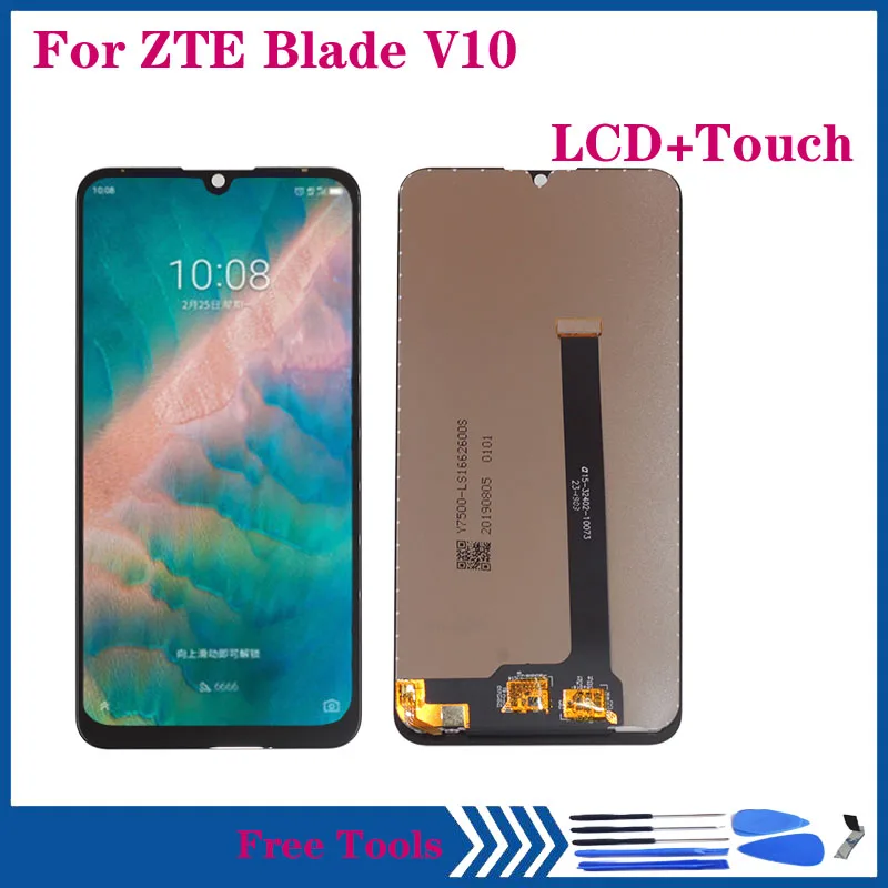 Оригинальный ЖК-дисплей для ZTE Blade V10 с сенсорным экраном стеклянный датчик