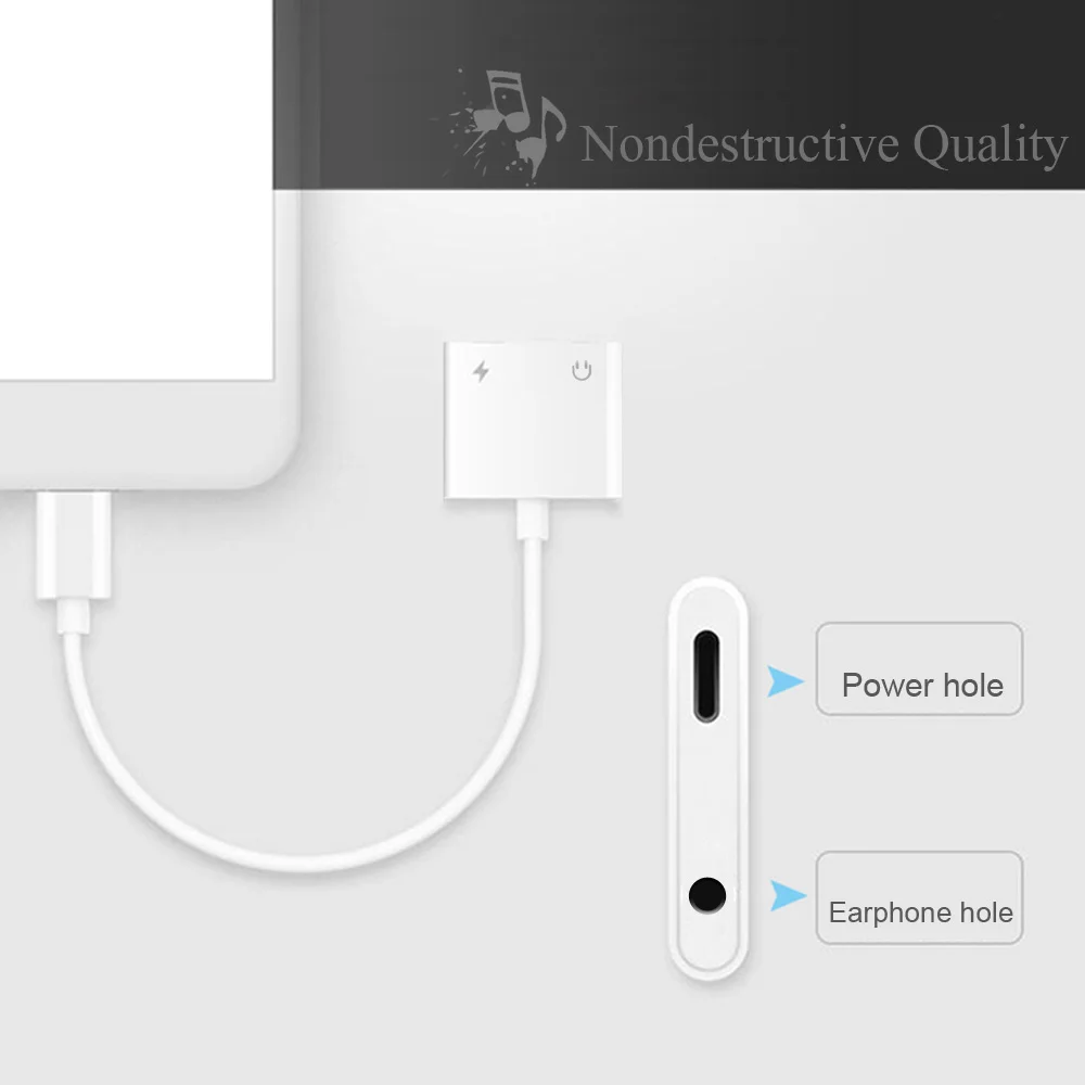 Адаптер для наушников Lightning/3 5 мм 2 в 1 адаптер iPhone Aux аудио и зарядный кабель