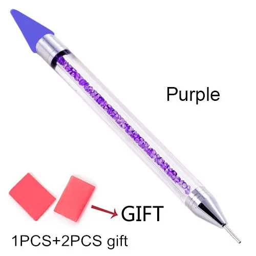 Purple-1PCS Белый карандаш бумажный деревянный карандаш палочки горячей фиксации Стразы не горячей фиксации Стразы Diy инструменты B1972 - Цвет: Purple-1PCS