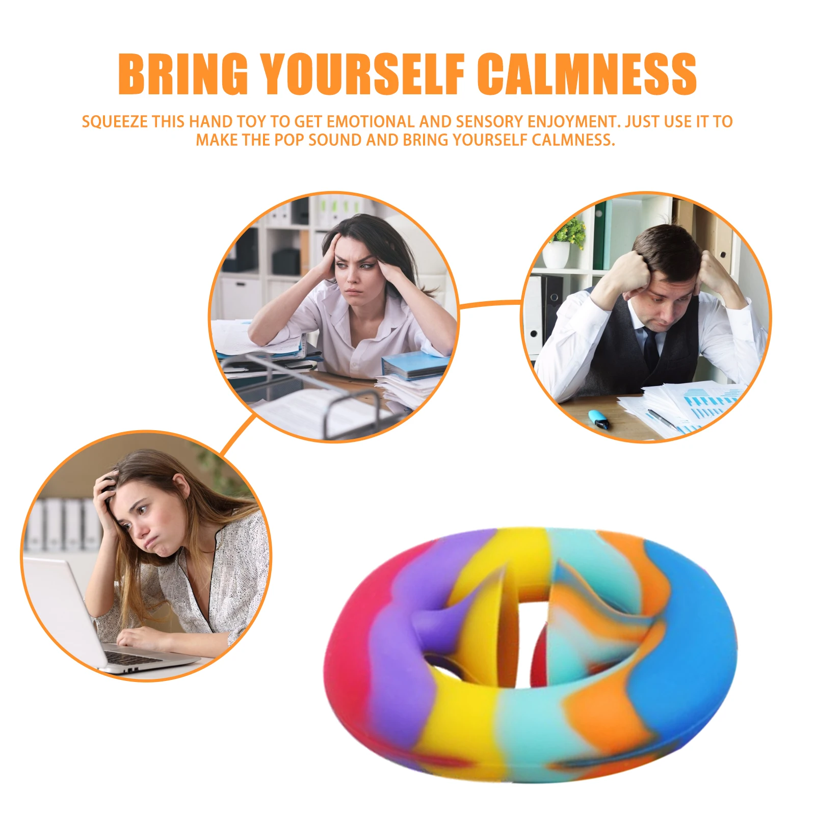 

Palm Decompression Toy Press The Silicone Grip To Exercise The Arm Muscles To Train The Five-finger Strength Grip Ring